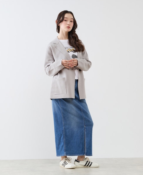 テーラードニットジャケット 詳細画像 グレー 9