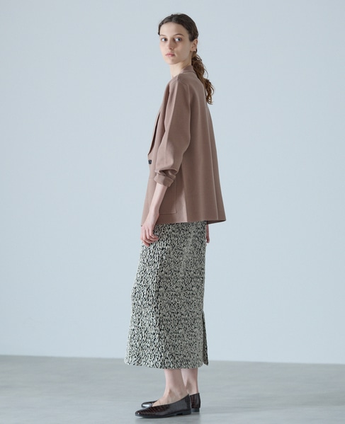 テーラードニットジャケット 詳細画像 ブラウン 3