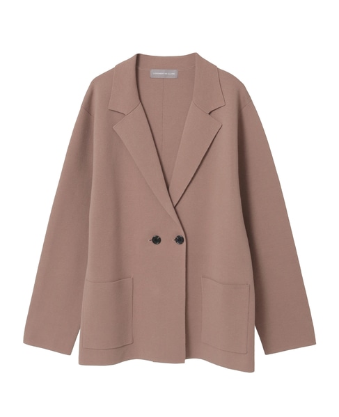 テーラードニットジャケット 詳細画像 ブラウン 5