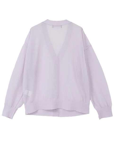 Vネックカーディガン 詳細画像 ラベンダー 2