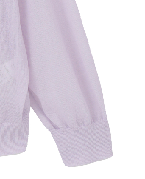Vネックカーディガン 詳細画像 ラベンダー 4
