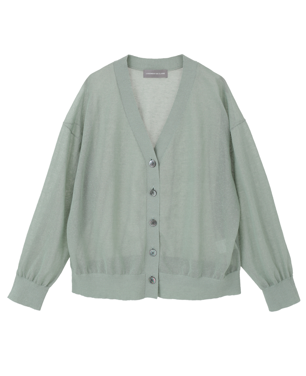 定価4万円程度★新品同様★ルネ★デザインカーディガン フォックス天竺Vネックカーディガン | TOPS | 元町ゼラール公式通販サイト