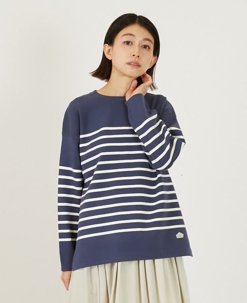 バスクボーダークルーニット 詳細画像 ネイビー 1