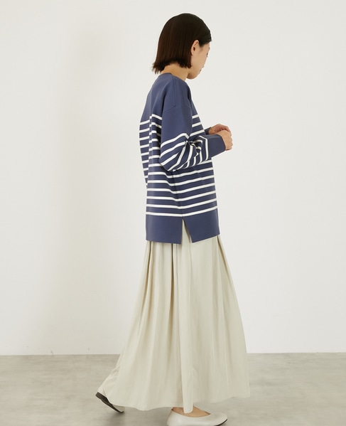 バスクボーダークルーニット 詳細画像 ネイビー 6