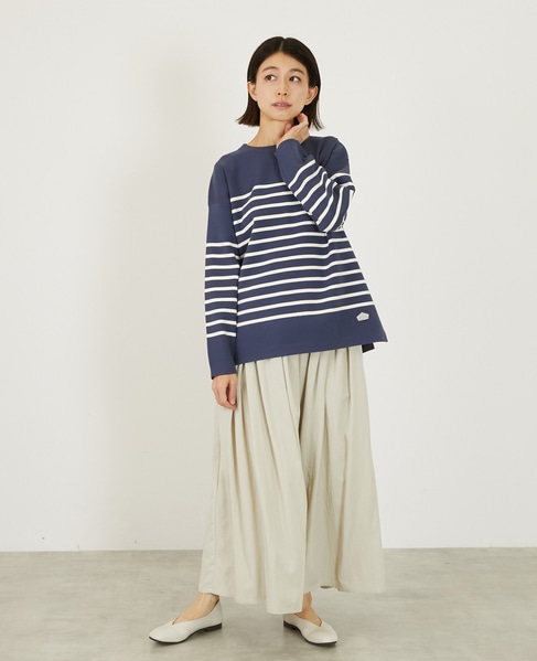 バスクボーダークルーニット 詳細画像 ネイビー 9