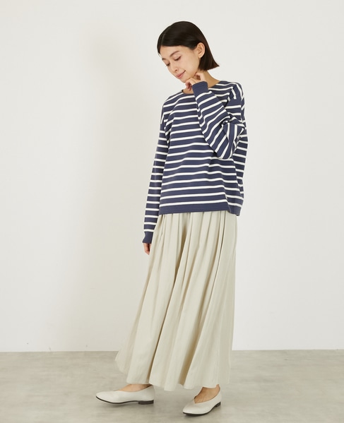 ボーダーボートネックニット 詳細画像 ネイビー 3