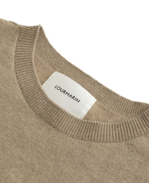 【LOURMARIN】裾フリルクルーネックニット 詳細画像 ベージュ 11