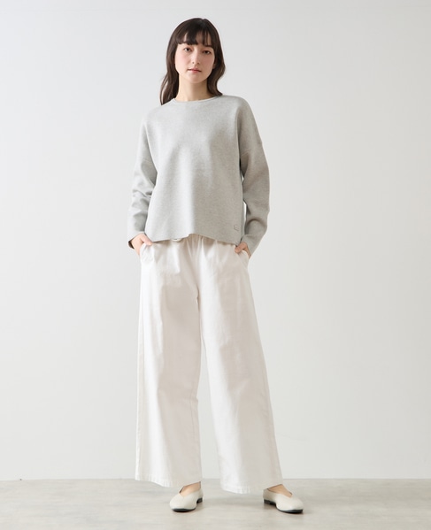 クルーネックニットプルオーバー 詳細画像 ライトグレー 2