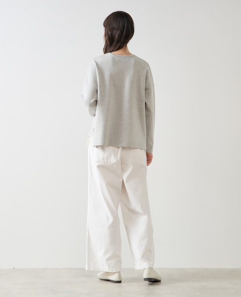 クルーネックニットプルオーバー 詳細画像 ライトグレー 5