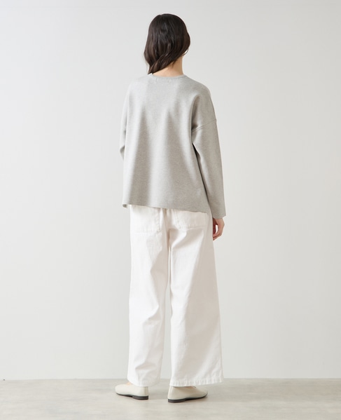 クルーネックニットプルオーバー 詳細画像 ライトグレー 6