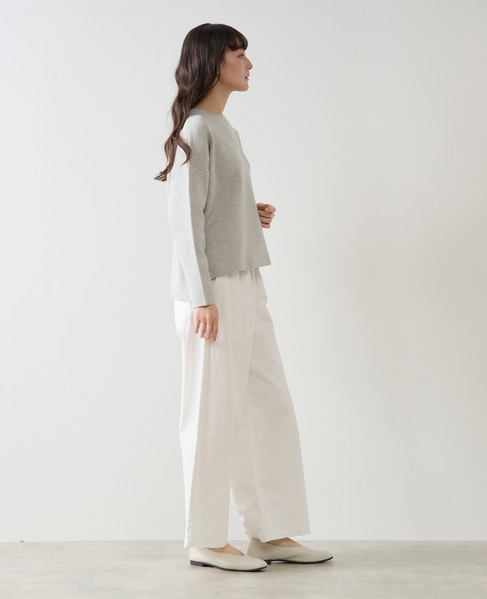 クルーネックニットプルオーバー 詳細画像 ライトグレー 7