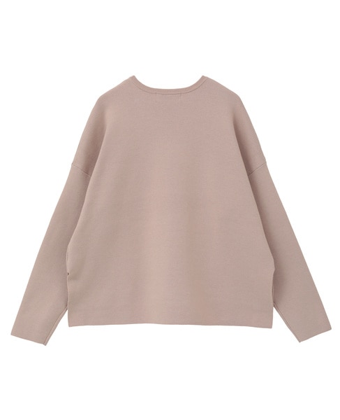 クルーネックニットプルオーバー 詳細画像 ライトピンク 11