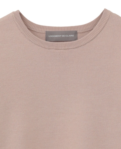 クルーネックニットプルオーバー 詳細画像 ライトピンク 12