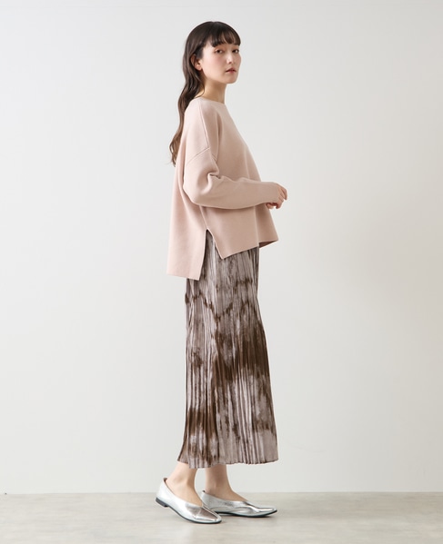 クルーネックニットプルオーバー 詳細画像 ライトピンク 8