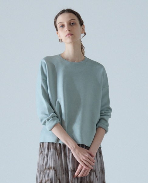 クルーネックニットプルオーバー 詳細画像 ライトブルー 1