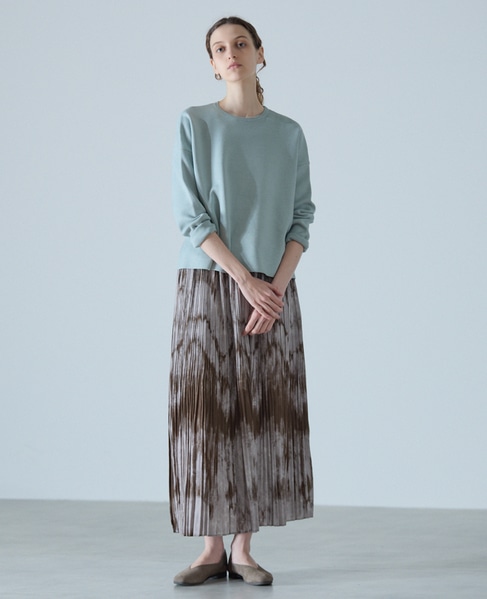 クルーネックニットプルオーバー 詳細画像 ライトブルー 2