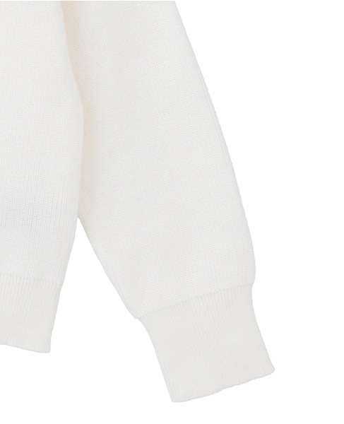 Vネック片畦プルオーバー 詳細画像 ホワイト 14