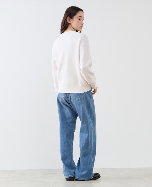 Vネック片畦プルオーバー 詳細画像 ホワイト 7