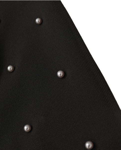 【LOURMARIN】袖パールニットプルオーバー 詳細画像 スミクロ 9