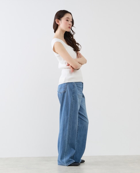 ハイゲージリブノースリーブプルオーバー 詳細画像 オフホワイト 10