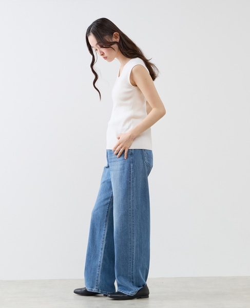 ハイゲージリブノースリーブプルオーバー 詳細画像 オフホワイト 5