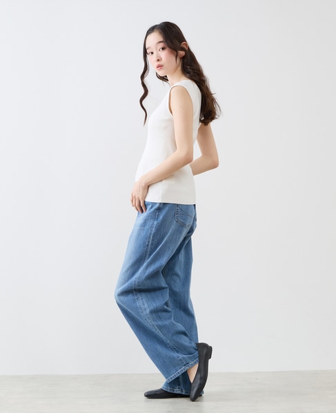 ハイゲージリブノースリーブプルオーバー 詳細画像 オフホワイト 6