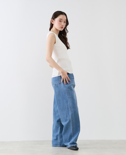 ハイゲージリブノースリーブプルオーバー 詳細画像 オフホワイト 9