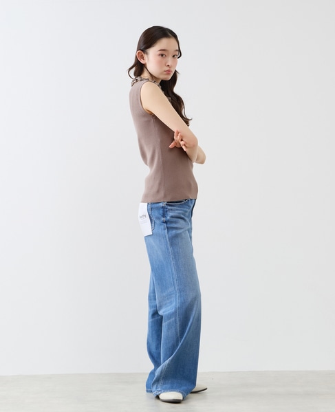 ハイゲージリブノースリーブプルオーバー 詳細画像 ブラウン系その他 10