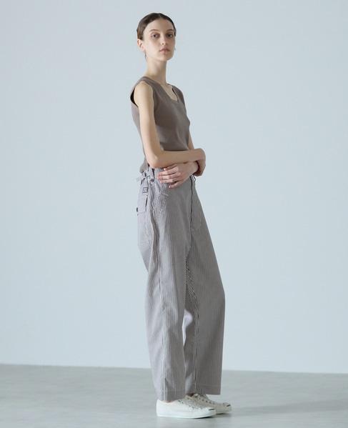 ハイゲージリブノースリーブプルオーバー 詳細画像 ブラウン系その他 11