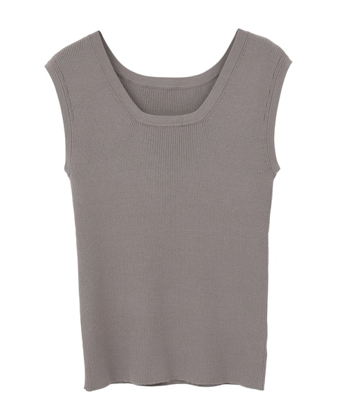 ハイゲージリブノースリーブプルオーバー 詳細画像 ブラウン系その他 14