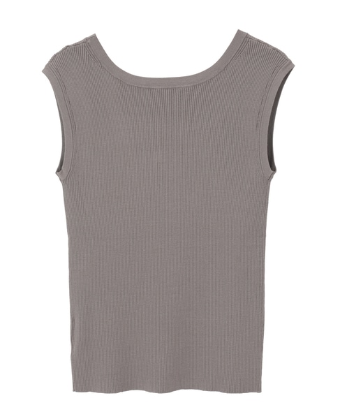 ハイゲージリブノースリーブプルオーバー 詳細画像 ブラウン系その他 15