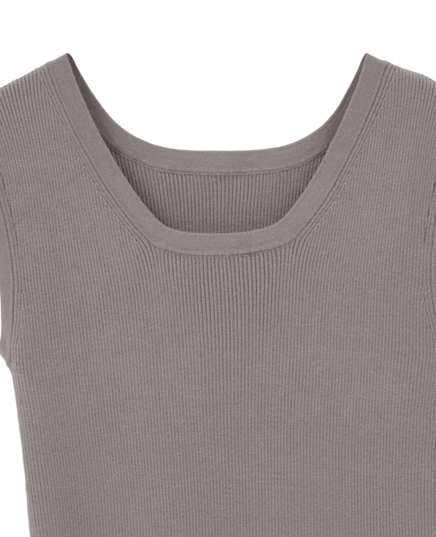 ハイゲージリブノースリーブプルオーバー 詳細画像 ブラウン系その他 16