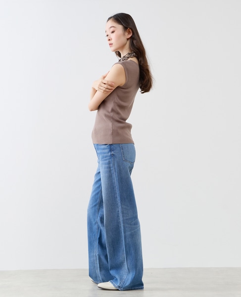 ハイゲージリブノースリーブプルオーバー 詳細画像 ブラウン系その他 6