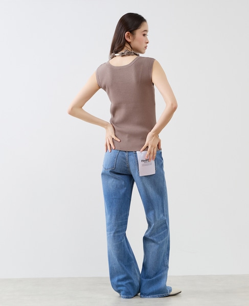 ハイゲージリブノースリーブプルオーバー 詳細画像 ブラウン系その他 7