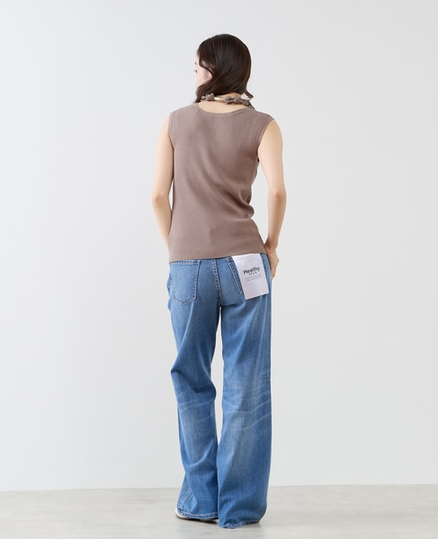 ハイゲージリブノースリーブプルオーバー 詳細画像 ブラウン系その他 8