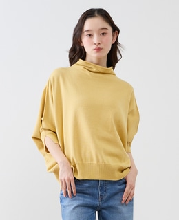 【LOURMARIN】コットンリネン天竺ドルマンニット