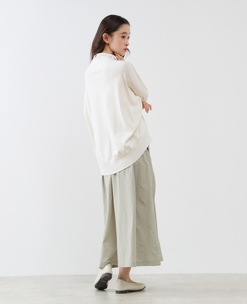 【LOURMARIN】コットンリネン天竺ドルマンニット 詳細画像 オフホワイト 10