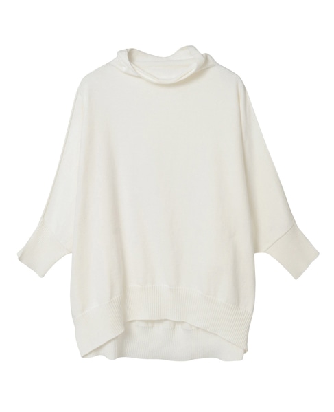 【LOURMARIN】コットンリネン天竺ドルマンニット 詳細画像 オフホワイト 13