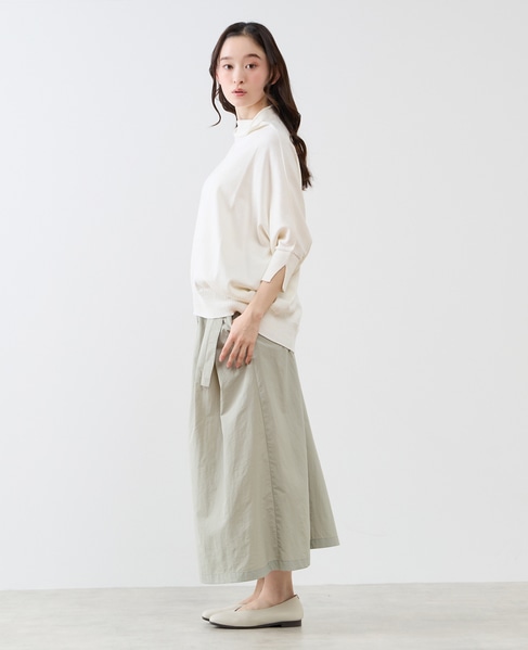 【LOURMARIN】コットンリネン天竺ドルマンニット 詳細画像 オフホワイト 6