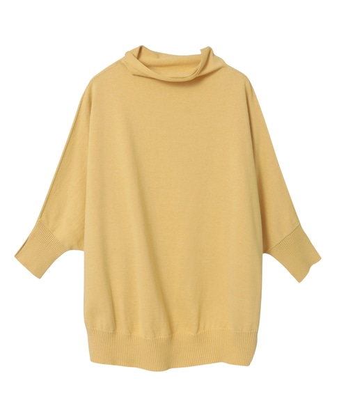 【LOURMARIN】コットンリネン天竺ドルマンニット 詳細画像 イエロー 11