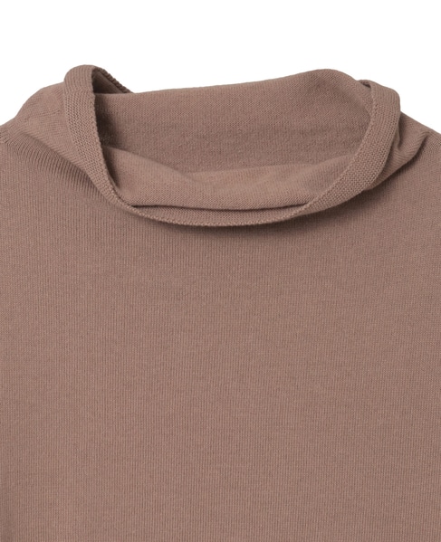 【LOURMARIN】コットンリネン天竺ドルマンニット 詳細画像 モカ 13