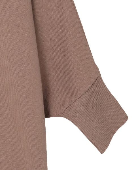 【LOURMARIN】コットンリネン天竺ドルマンニット 詳細画像 モカ 14