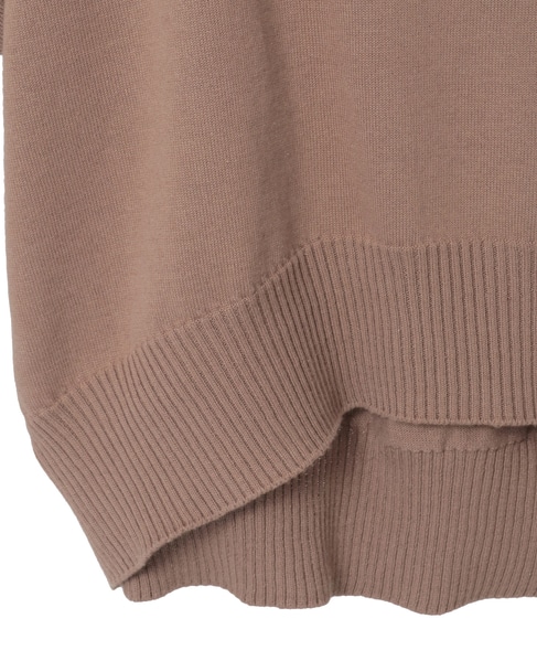 【LOURMARIN】コットンリネン天竺ドルマンニット 詳細画像 モカ 15