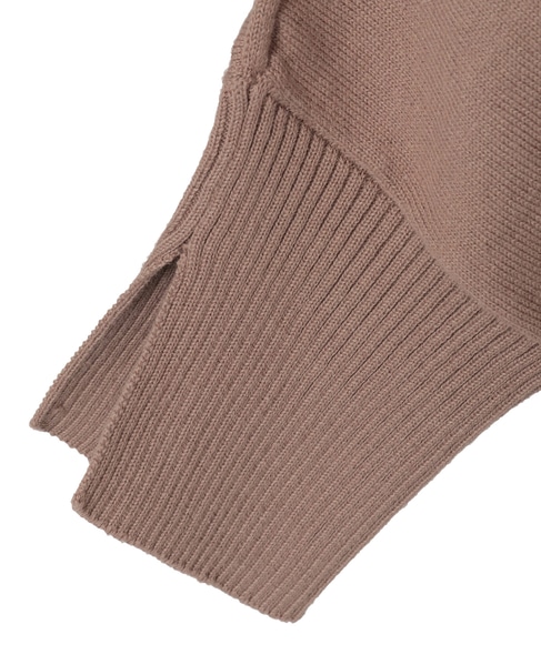 【LOURMARIN】コットンリネン天竺ドルマンニット 詳細画像 モカ 16