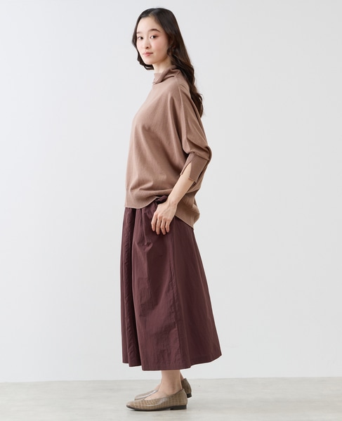 【LOURMARIN】コットンリネン天竺ドルマンニット 詳細画像 モカ 6