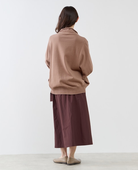 【LOURMARIN】コットンリネン天竺ドルマンニット 詳細画像 モカ 7