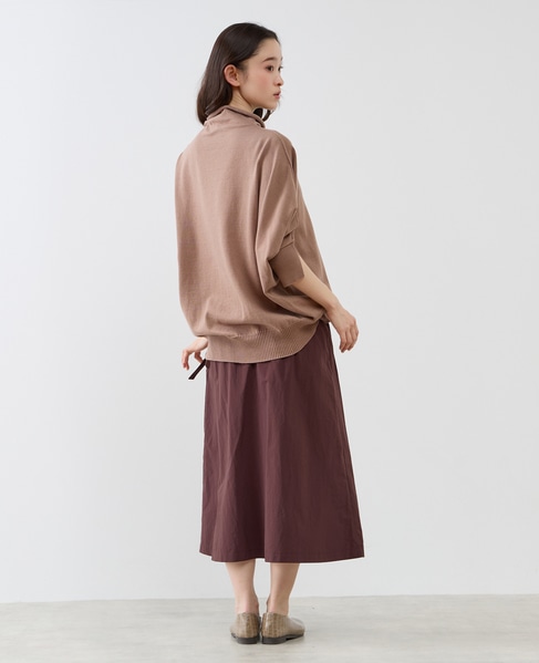 【LOURMARIN】コットンリネン天竺ドルマンニット 詳細画像 モカ 8