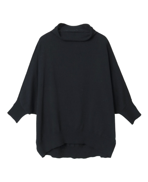 【LOURMARIN】コットンリネン天竺ドルマンニット 詳細画像 ブラック 12