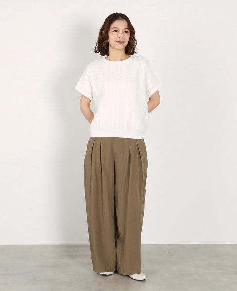 フリンジニット 詳細画像 オフホワイト 3