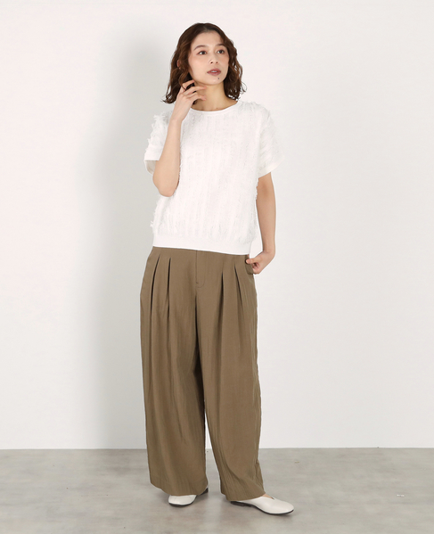 フリンジニット 詳細画像 オフホワイト 4